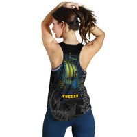 Viking Clothing Viking Drakkar Sweden Warship Women's Racerback Tank RLT12 - Wonder Print Shop