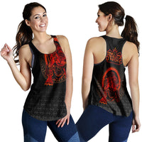 Viking Clothing Viking Fenrir Norse 3D Women's Racerback Tank RLT12 - Wonder Print Shop