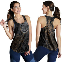 Viking Clothing Viking Fenrir Norse Wolf Women's Racerback Tank RLT12 - Wonder Print Shop