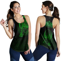 Viking Clothing Viking Fenrir Norse 3D Green Women's Racerback Tank RLT12 - Wonder Print Shop