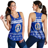 (Custom Personalised) Northern Mariana Islands Christmas Women Racerback Tank Simple Style LT8 - Wonder Print Shop