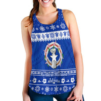Northern Mariana Islands Christmas Women Racerback Tank Simple Style LT8 - Wonder Print Shop