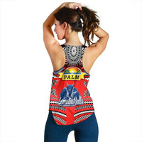 Mate Ma'a Tonga Women Racerback Tank Leimatu'a Bulls Creative Style Red LT8 - Wonder Print Shop