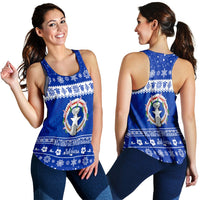 Northern Mariana Islands Christmas Women Racerback Tank Simple Style LT8 - Wonder Print Shop