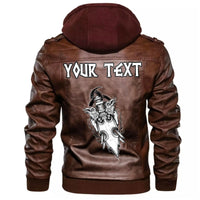 (Custom) Wonder Print Shop - Raven Art Inspired Moves Drawn As A Leather Jacket RLT12 - Wonder Print Shop