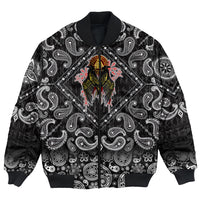 Viking Bomber Jacket Ravens Valknut with Bandana Paisley Style RLT12 - Wonder Print Shop