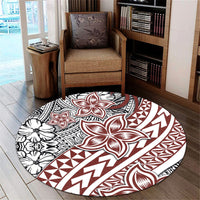traditional-polynesian-tribal-tattoo-retro-round-carpet
