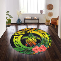 polynesian-turtle-round-carpet-circle-turtle-hibiscus-reggae