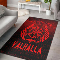 Wonder Print Shop Area Rug - Victory or Valhalla - Red Version Area Rug RLT12 - Wonder Print Shop