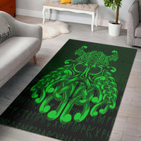 Viking Area Rug Vikings Odin Valhalla Green Version Area Rug RLT12 - Wonder Print Shop