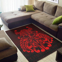 Viking Area Rug Vikings Odin Valhalla Red Version Area Rug RLT12 - Wonder Print Shop