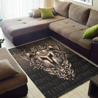 Viking Area Rug The Armor Of Viking Gold Version Area Rug RLT12 - Wonder Print Shop