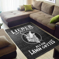 Viking Area Rug Lieber Ein Wolf Odins Als Ein Lamm Gottes Area Rug RLT12 - Wonder Print Shop