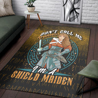 Viking Area Rug Im A Shield Maiden Area Rug RLT12 - Wonder Print Shop