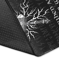 Viking Area Rug Why Use Words When An Hammer Will Do Area Rug RLT12 - Wonder Print Shop