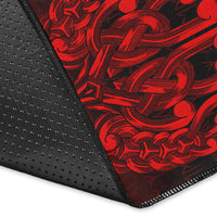 Viking Area Rug Vikings Odin Valhalla Red Version Area Rug RLT12 - Wonder Print Shop