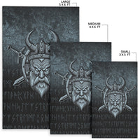 Wonder Print Shop Area Rug - Victory or Valhalla Warrior Area Rug RLT12 - Wonder Print Shop
