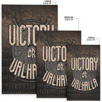 Wonder Print Shop Area Rug - Victory or Valhalla Area Rug RLT12 - Wonder Print Shop