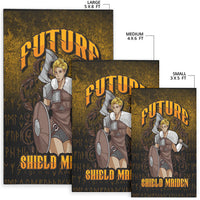 Viking Area Rug Im Viking Future Shield Maiden Area Rug RLT12 - Wonder Print Shop