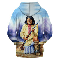 Great Chief Geronimo Native American All Over Hoodie LT10 - Wonder Print Shop