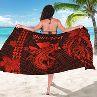 Custom Personalised Hawaii Sarong Kakau Kanaka Maoli Combine Polynesian Shark Ver.06 - Wonder Print Shop