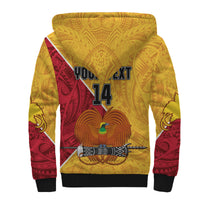 (Custom Text an Number) The Kumuls PNG Sherpa Hoodie Papua New Guinea Polynesian Dynamic Style - Wonder Print Shop