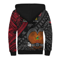 Papua New Guinea Sherpa Hoodie Raggiana Birds Of Paradise Happy 47th Independence Day LT13 - Wonder Print Shop