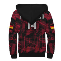 (Custom Text And Number) Germany Football Sherpa Hoodie World Cup 2022 Champions - Wonder Print Shop