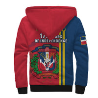 Dominican Republic Sherpa Hoodie Happy 179 Years Of Independence - Wonder Print Shop