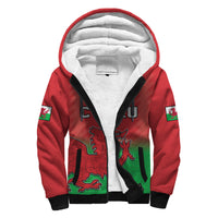 Wales Football Sherpa Hoodie World Cup 2022 Come On Cymru Yma O Hyd - Wonder Print Shop