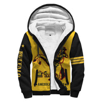 (Custom Text And Chapter) Buffalo Soldiers Sherpa Hoodie BSMC United States Army Yellow - Wonder Print Shop