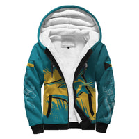 (Custom Personalised) Bahamas Sherpa Hoodie Blue Marlin With Bahamian Coat Of Arms - Wonder Print Shop