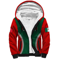 (Custom Text And Number) Mexico Sherpa Hoodie Baseball Sporty Style - Wonder Print Shop
