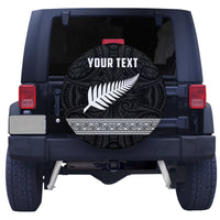 Custom Personalised New Zealand Fern Spare Tire Cover Rugby Go All Black Ver.02 LT13 - Wonder Print Shop