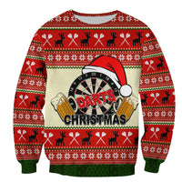 Darts And Beer For Christmas Sweatershirt No.1 LT6 - Wonder Print Shop