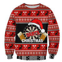 Darts And Beer For Christmas Sweatershirt No.3 LT6 - Wonder Print Shop