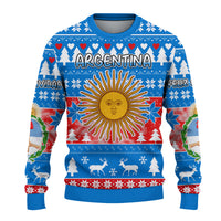 (Custom Personalised) Argentina Merry Christmas Knitted Sweater - Feliz Navidad Argentina In My Heart LT13