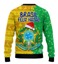 Brazil Football Sweatshirt Christmas Santa Claus Selecao Champions LT13 - Wonder Print Shop