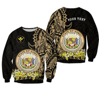 (Custom Personalised) Hawaiian Polynesian Sweatshirt Gold Seal of Hawaii LT13 - Wonder Print Shop