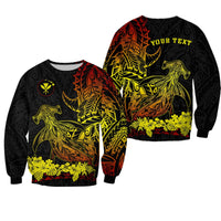 (Custom Personalised) Hawaii Polynesian Sweatshirt Wild Hammerhead Sharks Fresh Life LT13 - Wonder Print Shop