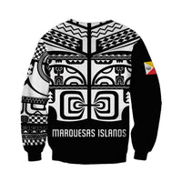 (Custom Personalised) Marquesas Islands Tiki Sweatshirt Marquesan Tattoo LT13 - Wonder Print Shop