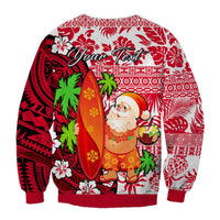 (Custom Personalised) Mele Kalikimaka Sweatshirt Christmas Hawaii with Santa Claus LT13 - Wonder Print Shop
