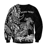 (Custom Personalised) Hawaii Polynesian Sweatshirt Wild Hammerhead Sharks LT13 - Wonder Print Shop