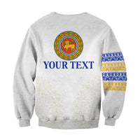 (Custom Personalised) Sri Lanka Sweatshirt Traditional Pattern and Elephants LT13 - Wonder Print Shop