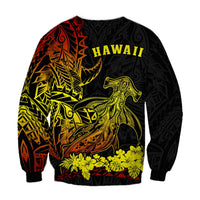 Hawaii Polynesian Sweatshirt Wild Hammerhead Sharks Fresh Life LT13 - Wonder Print Shop