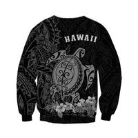 Hawaii Polynesian Sweatshirt Gray Sea Turtles Hawaiian LT13 - Wonder Print Shop