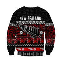 New Zealand Silver Fern Christmas Sweatshirt Maori Meri Kirihimete LT13 - Wonder Print Shop