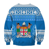 Bula Fiji Sweatshirt Tapa Pattern LT13 - Wonder Print Shop