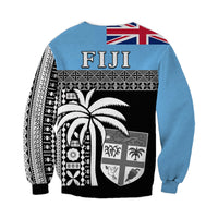 Fiji Tapa Pattern Sweatshirt Coconut Tree LT13 - Wonder Print Shop