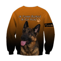German Shepherd Sweatshirt My Best Friend LT13 - Wonder Print Shop